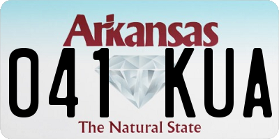AR license plate 041KUA