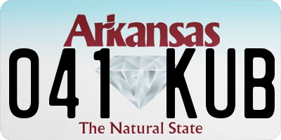 AR license plate 041KUB