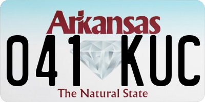 AR license plate 041KUC