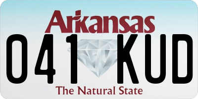 AR license plate 041KUD