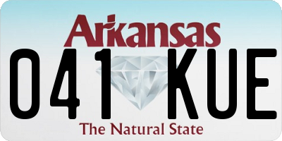 AR license plate 041KUE