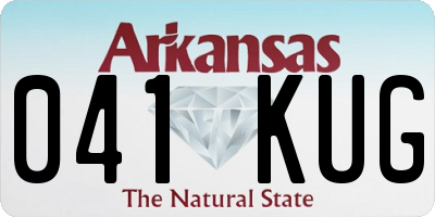 AR license plate 041KUG