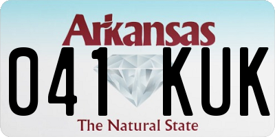 AR license plate 041KUK