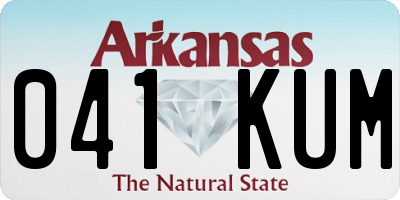 AR license plate 041KUM