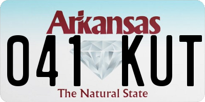 AR license plate 041KUT