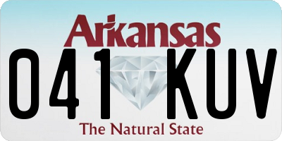 AR license plate 041KUV