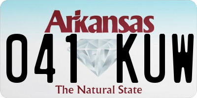 AR license plate 041KUW