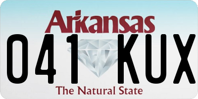 AR license plate 041KUX
