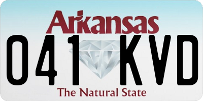 AR license plate 041KVD