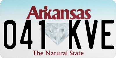 AR license plate 041KVE