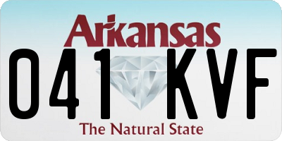 AR license plate 041KVF
