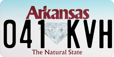 AR license plate 041KVH