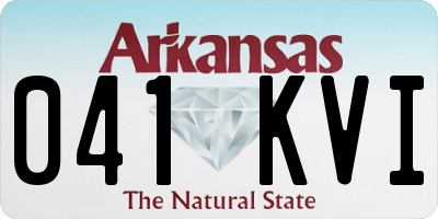 AR license plate 041KVI