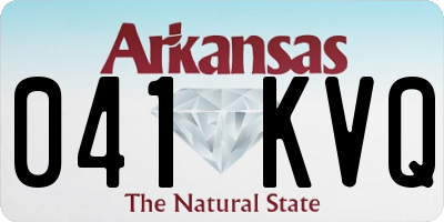 AR license plate 041KVQ