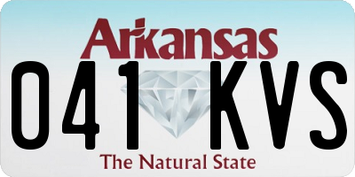 AR license plate 041KVS