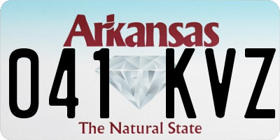 AR license plate 041KVZ