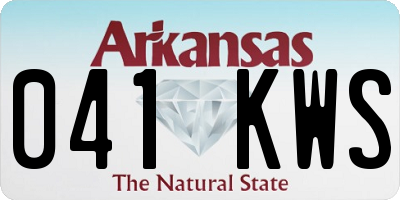 AR license plate 041KWS
