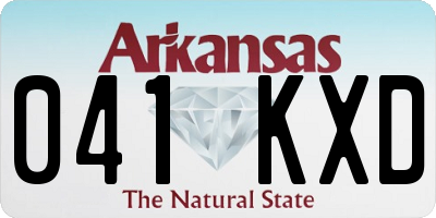 AR license plate 041KXD