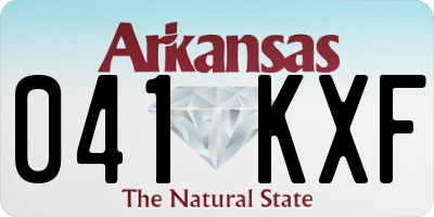 AR license plate 041KXF