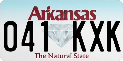 AR license plate 041KXK