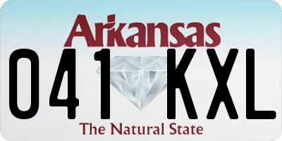 AR license plate 041KXL