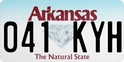 AR license plate 041KYH