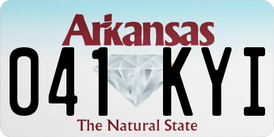 AR license plate 041KYI