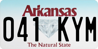 AR license plate 041KYM