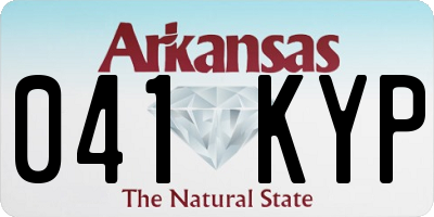 AR license plate 041KYP