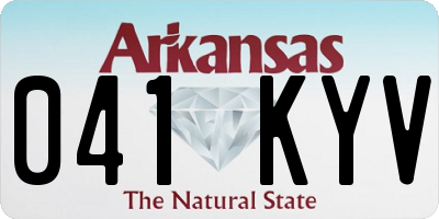 AR license plate 041KYV