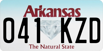 AR license plate 041KZD