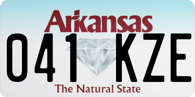 AR license plate 041KZE