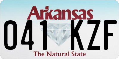 AR license plate 041KZF