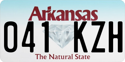 AR license plate 041KZH