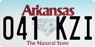 AR license plate 041KZI