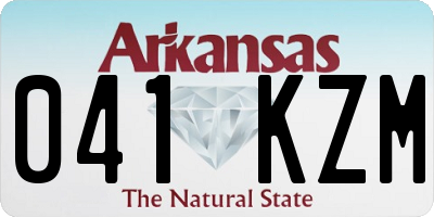 AR license plate 041KZM
