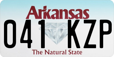 AR license plate 041KZP