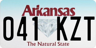 AR license plate 041KZT