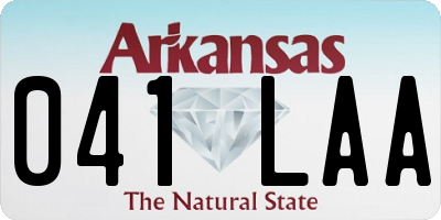 AR license plate 041LAA