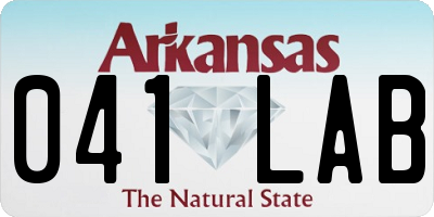 AR license plate 041LAB