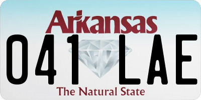 AR license plate 041LAE