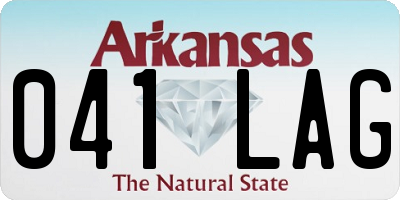 AR license plate 041LAG