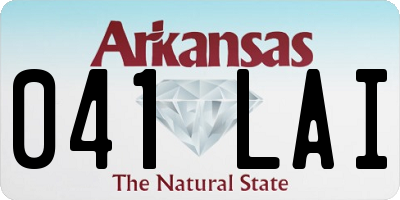 AR license plate 041LAI