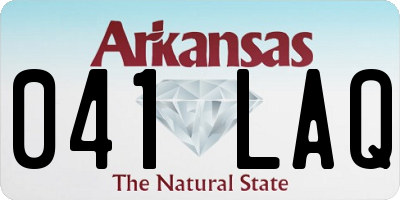 AR license plate 041LAQ