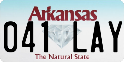 AR license plate 041LAY