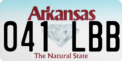 AR license plate 041LBB