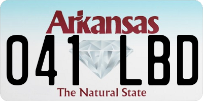 AR license plate 041LBD