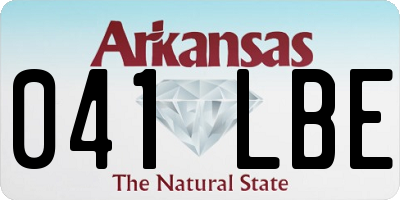 AR license plate 041LBE
