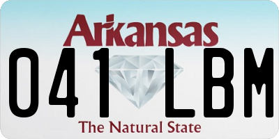 AR license plate 041LBM