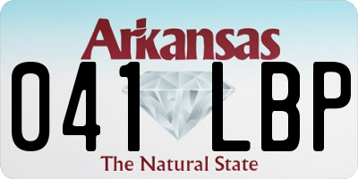 AR license plate 041LBP